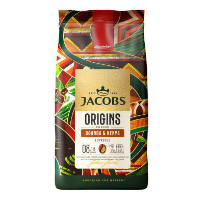 Jacobs Origins Uganda & Kenya на зърна 1 кг